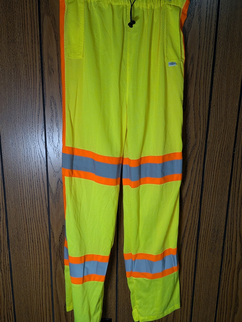 Dickie Safety Products High-Visibility Yellow Safety Work Pants with Orange Trim